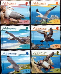 Alderney 2006  - BIRDS  - MNH set # 273-278