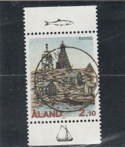 Aland  Scott#  64  Used  (1992 Ranno Lighthouse)