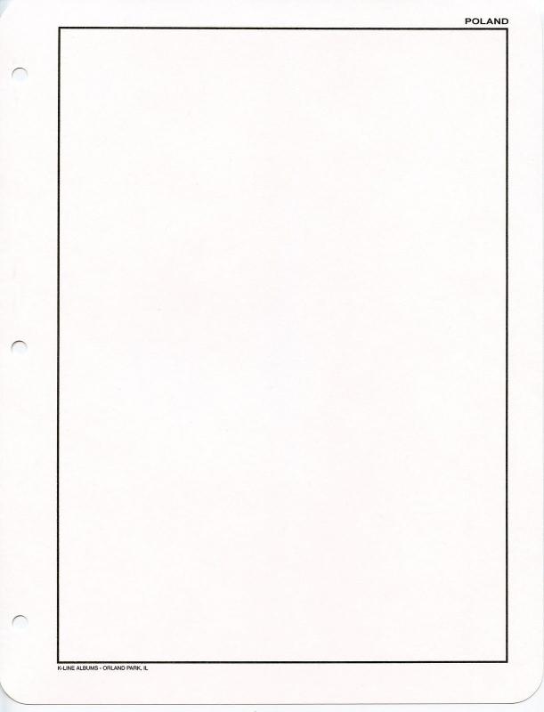 K-Line POLAND - Blank Album Pages 25 per pack PB102