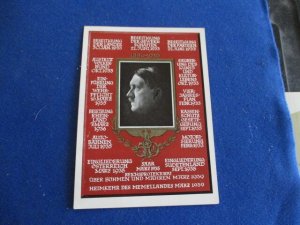 WWII ERA GERMANY PROPAGANDA POST CARD W/SPECIAL PM,OCCUPIED COUNTRIES