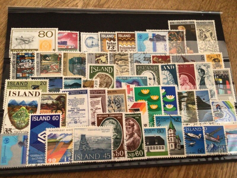 Iceland Island used  mixed stamps A12280