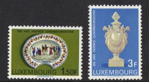 Luxembourg  MNH  1967 pottery complete