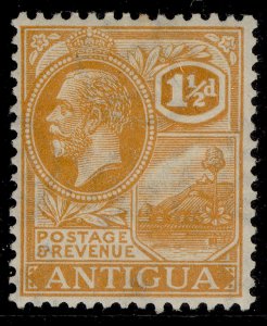 ANTIGUA GV SG67, 1½d dull orange, M MINT.