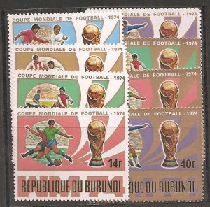 Burundi SC 455-9, C196-8 MNH