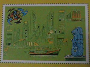 ​CHINA-1986-WORLD STAMP EXHIBITION--SINGAPORE'86 -MNH IMPERF S/S VERY FINE