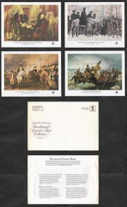 SE)1991 UNITED STATES, BICENTENNIAL OF THE AMERICAN REVOLUTION, 4 SOUVE