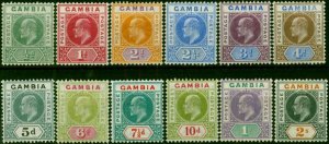 Gambia 1904-06 Set of 12 SG57-68 Fine MM