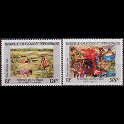 NEW CALEDONIA 1984 - Scott# C202-3 Paintings Set of 2 NH