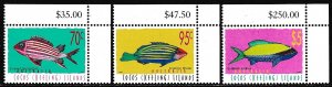 EDSROOM-14549 Cocos Islands 327-329 MNH 1998 Complete Fish CV$10