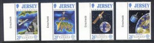 Jersey 1991 Europe In Space Set SG545/548 Unmounted mint 