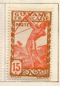 French Guiana 1929 Early Issue Fine Mint Hinged 15c. 145585