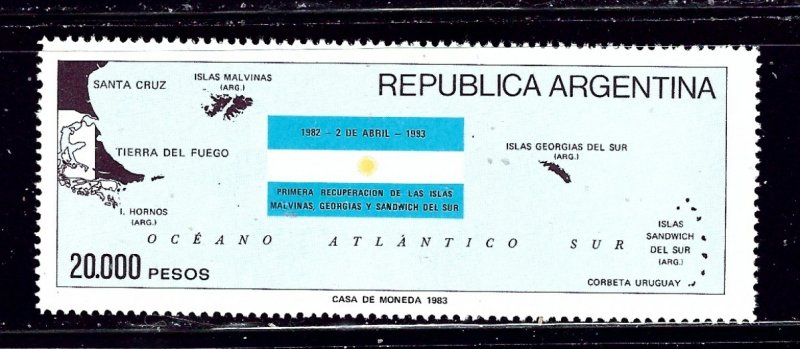 Argentina 1411 MNH 1983 Flag    (ap1686)