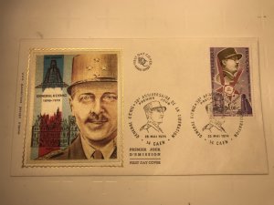 France Colorano silk FDC, 25 mai 1974, 30e anniversaire de la libération