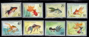 North Viet Nam Scott 901-908 Mint Never Hinged Fish set 1978