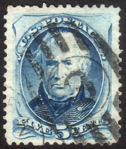 1875, US 5c, Zachary Taylor, Used, well centered jumbo, Sc 179