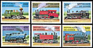 Guinea 1450-1455, MNH, Steam Locomotive History