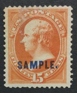 MOMEN: US #189S SAMPLE MINT OG H #25876