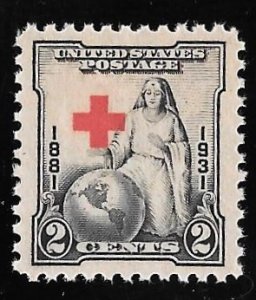 702 2 cents Red Cross Stamp mint OG NH EGRADE XF-SUPERB 96 XXF