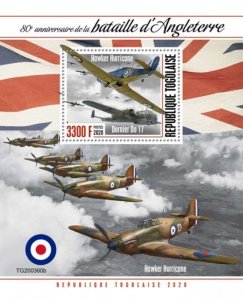 Togo - 2020 Battle of Britain World War II - Stamp Souvenir Sheet - TG200360b