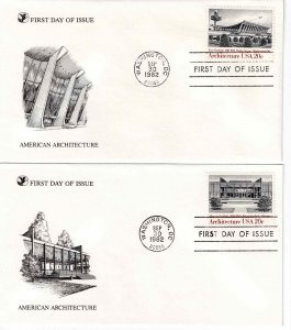 US Scott #2019-22, First Day Covers 9/30/82 Washington Single Architecture