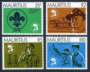 Mauritius 540-543,MNH.Michel 536-539. Scouting-75,1982.Lord Baden-Powell.