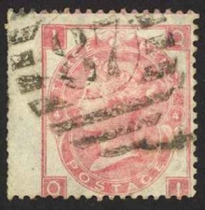 Great Britain Sc# 44 Used (a) Queen Victoria