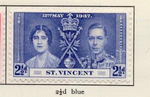 St Vincent 1937 Early Issue Mint Hinged 2.5d. 220456