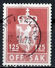 Norway; 1975: Sc. # O106: O/Used Single Stamp