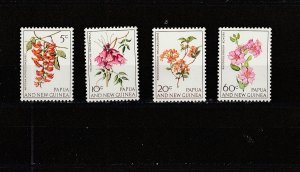 Papua New Guinea  Scott#  228-231  Used  (1966 Flowers)