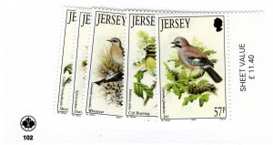 Jersey #646-650 MNH - Stamp - CAT VALUE $6.40