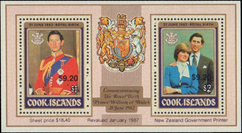 Cook Islands #984-989, Complete Set(6), 1987, Never Hinged