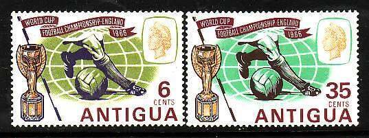 Antigua-Sc#163-4- id7-unused VLH Omnibus  set-Sports-Soccer World Cup-1966-