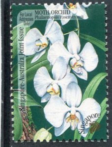 Singapore-Australia Joint Issue 1998 ORCHID MOTH 1 stamp Perforated Mint (NH)