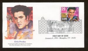 1993 Fleetwood Memphis Tennessee US Elvis Presley First Day Cover Stamp #2724