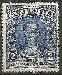 GUATEMALA, 1929, used 2c Rufino Barrios Scott 235