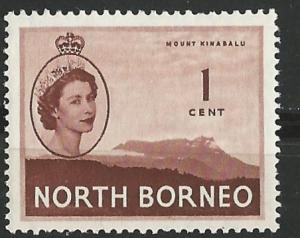 North Borneo # 261  1c QE II - Mountain  (1) Mint NH