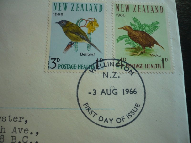 Postal History - New Zealand - Scott# B71-B72 - First Day Cover