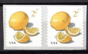 US Scott 5256 2c Meyer Lemons (Coil PAIR) 2018 Mint NH