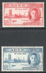 Aden Scott 28/29 - SG28/29, 1946 Victory Set MH*