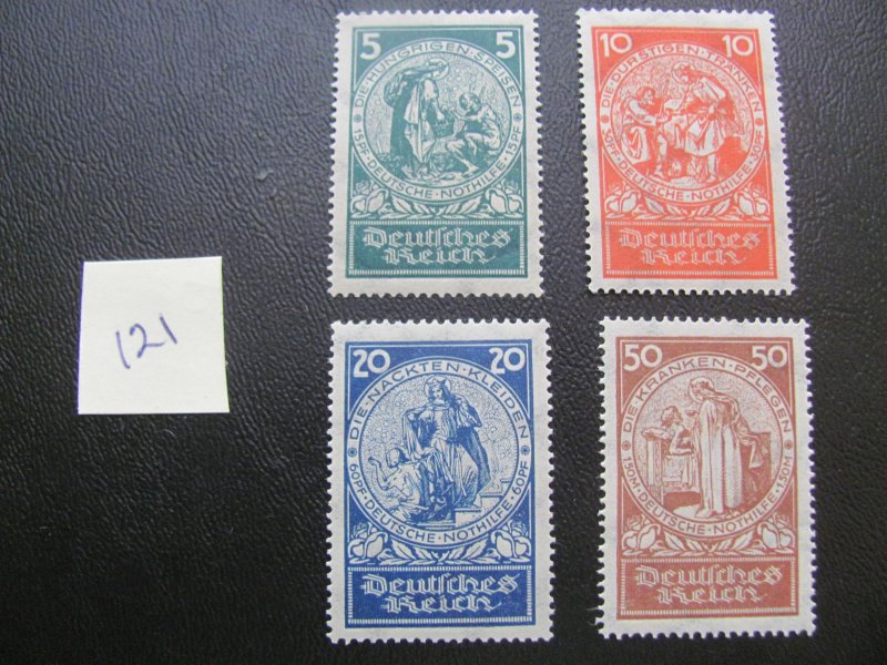 Germany 1924 MNH SC B8-11  SET XF 160 EUROS (122)