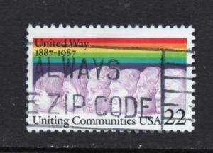 Scott # 2275   used  Single  100 anniv of the United Way