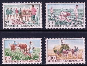 Central African Republic 41-44 MNH CV $4.90