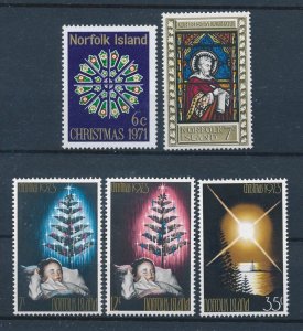 [117077] Norfolk Island 1971-1973 Christmas  MNH