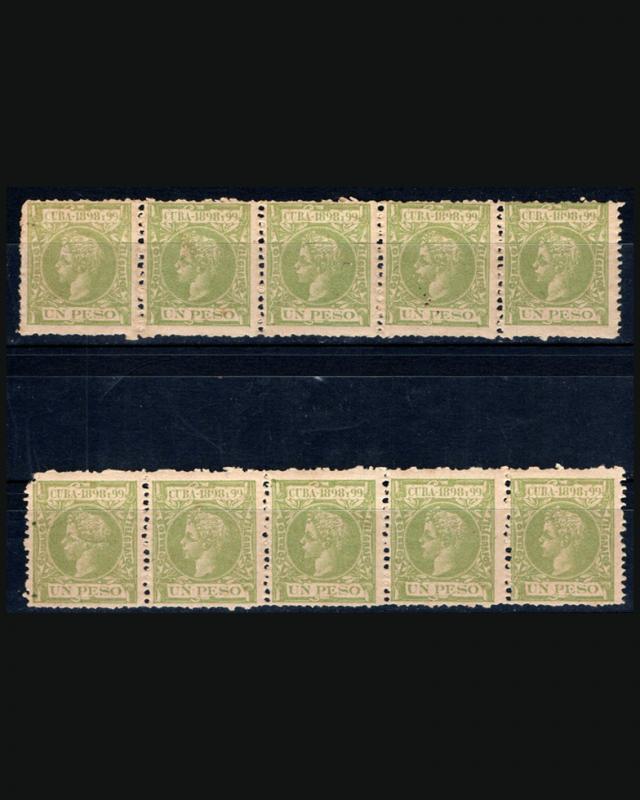 VINTAGE:CUBA ,1898-99,ASST RANGE, OGLH,MH,HH,UNU,USD, LOT C1876A4 5 IMAGES