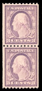 MOMEN: US STAMPS #489 PAIR MINT OG NH XF LOT #73226