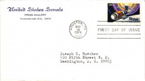 #1529 Project Skylab Space Issue  - United States Senate Press Gallery Cachet