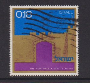 Israel  #448  used  1971  without tab  Gates of Jerusalem  18a