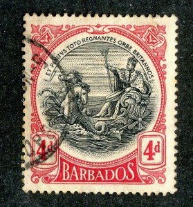 1918 Barbados Sc.# 134 used cv $4.50 ( 9677 BCXX )