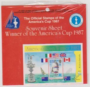 Solomon Islands 1987 America's Cup Sc#575 Miniature Sheet MNH