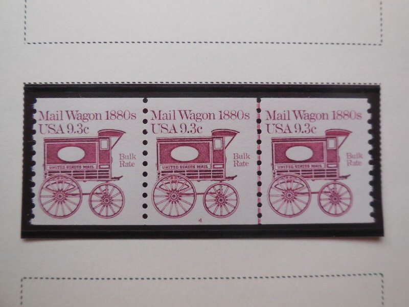 #1903 PNC3 9.3c Mail Wagon Plate #4  MNH OG VF
